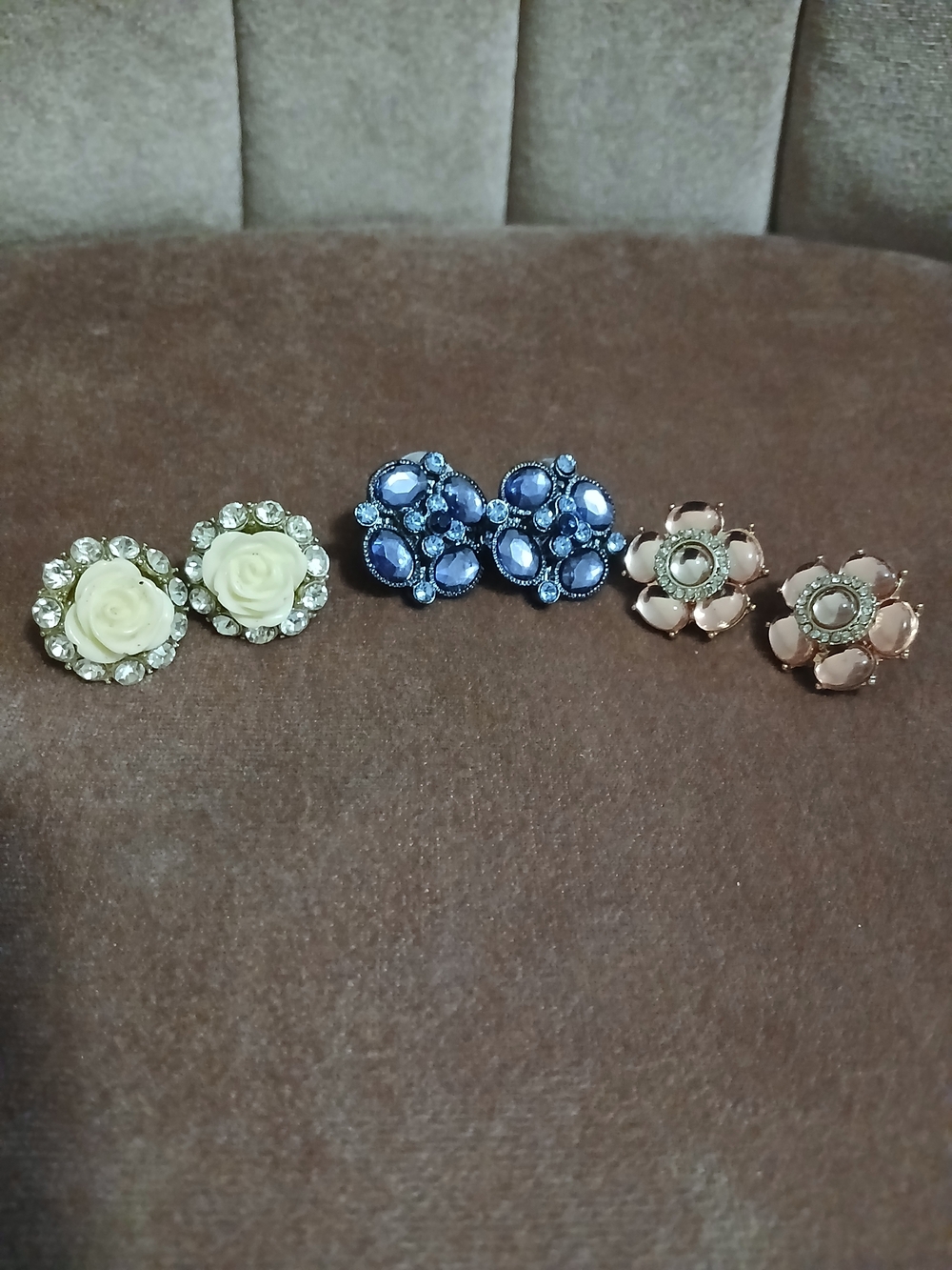 Floral Cluster Stud Earrings